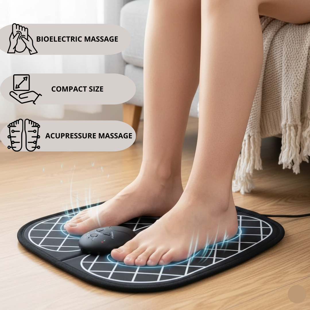 EMS masážna podložka na nohy – elektrická stimulácia svalov
